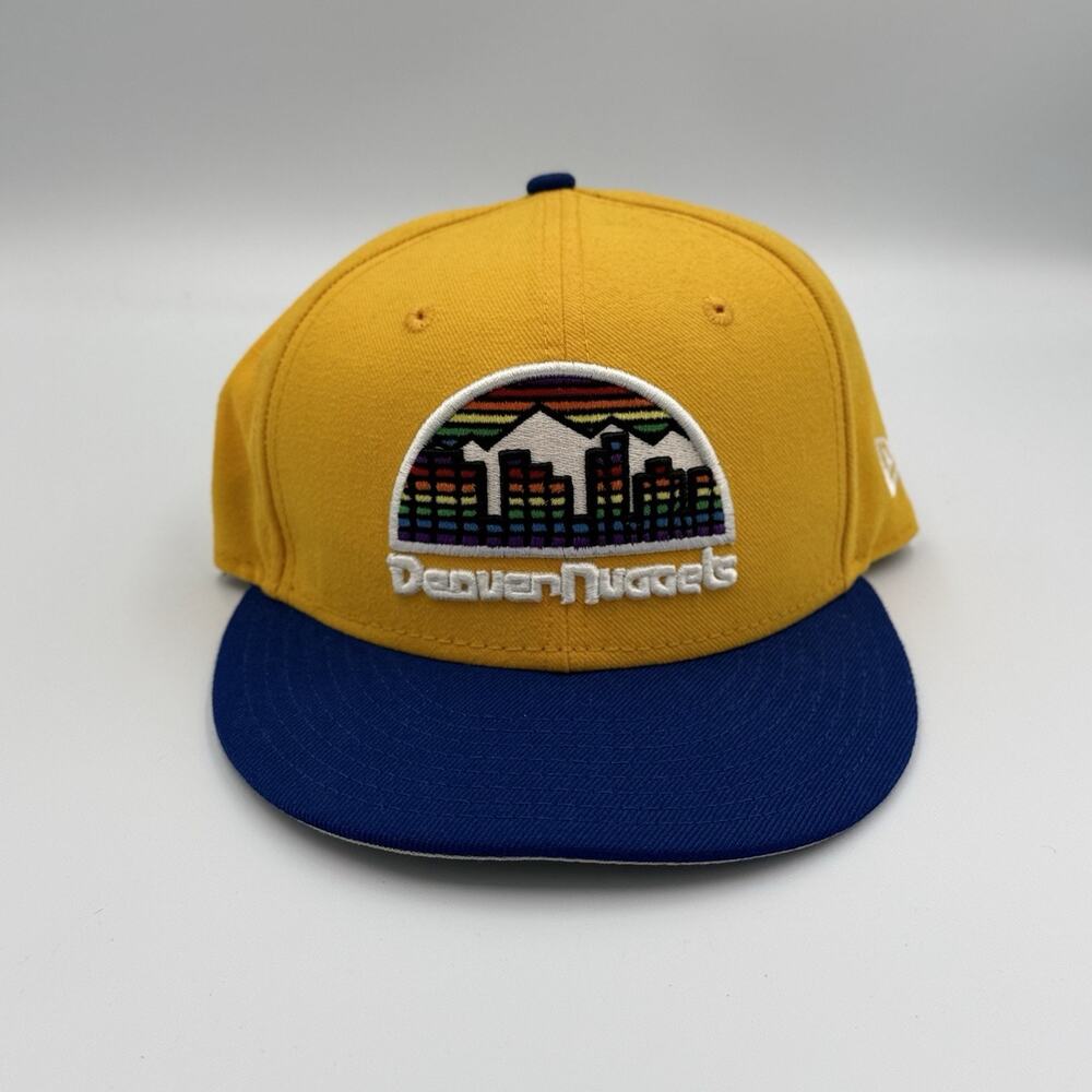Denver Nuggets New Era 59FIFTY Hat Size 7 Hardwood Classics Rainbow Skyline NBA